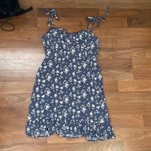 Hollister floral blue dress